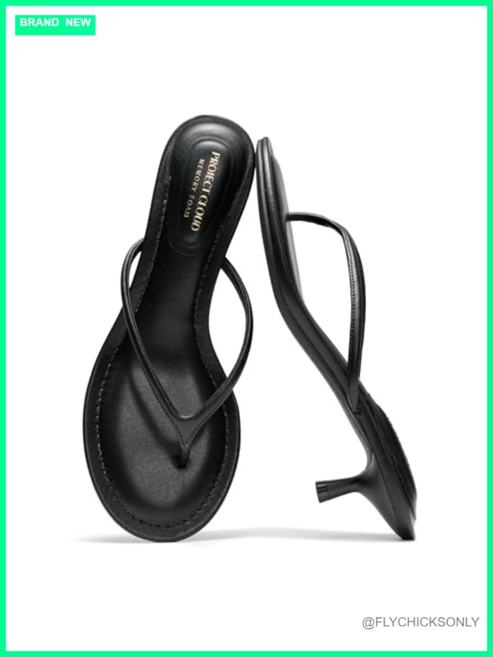 Genuine Leather Kitten Heels Strappy Dressy Sandals for Women